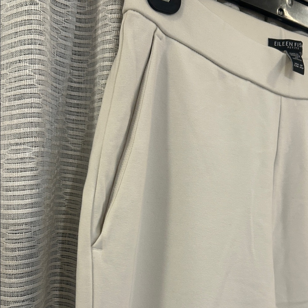 Eileen Fisher Washable Ponte Wide-Leg Pants in “bone” - Picture 11 of 14